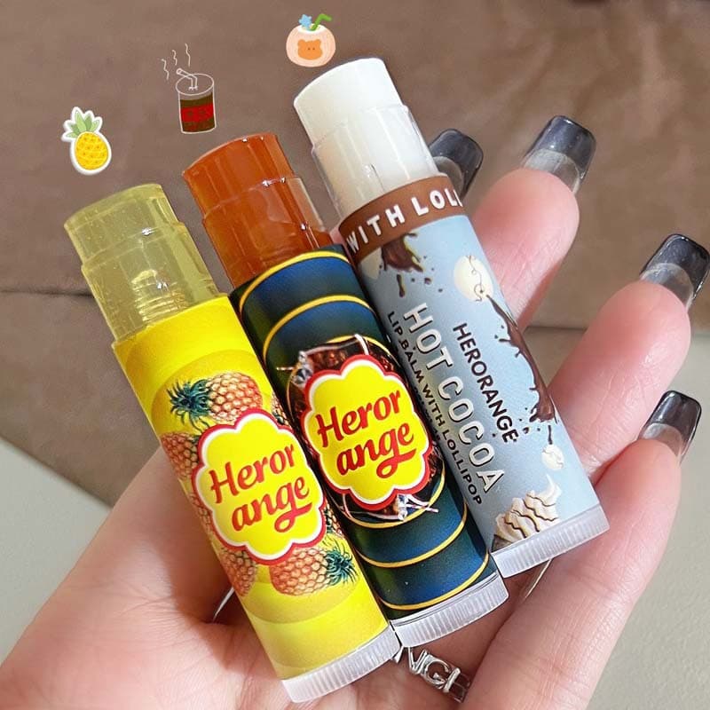Herorangebacon Flavored Lip Balm Chocolate Lip Mask Moisturizing Hydrating Water Lightening Lines For Men Women