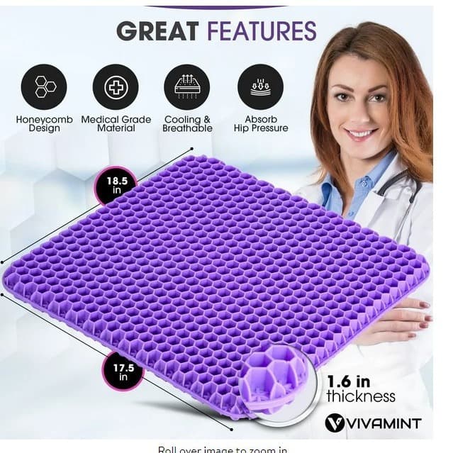 Export Ice Pad Colored Gel Processed Cushion Honeycomb Large Size Car Pad Silicone Soft Pad Factory Price