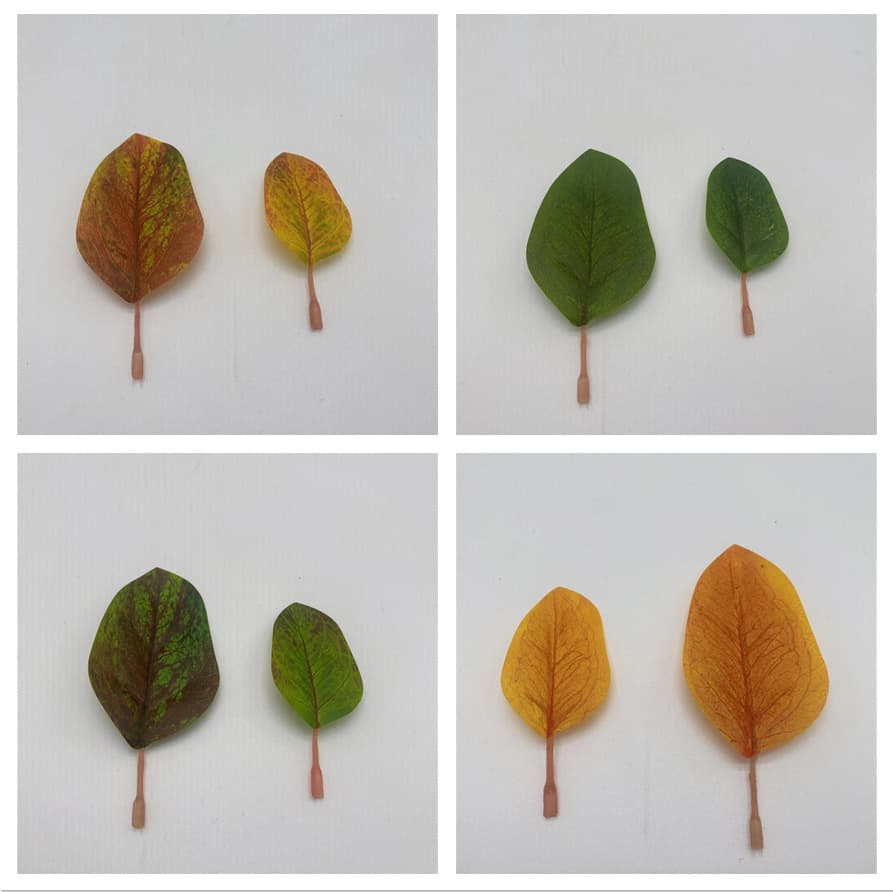 3D Artificial Oil Leaves, Home Decoration Artificial Plant Scene Decor, Artificial Leaves, Factory Wholesale
