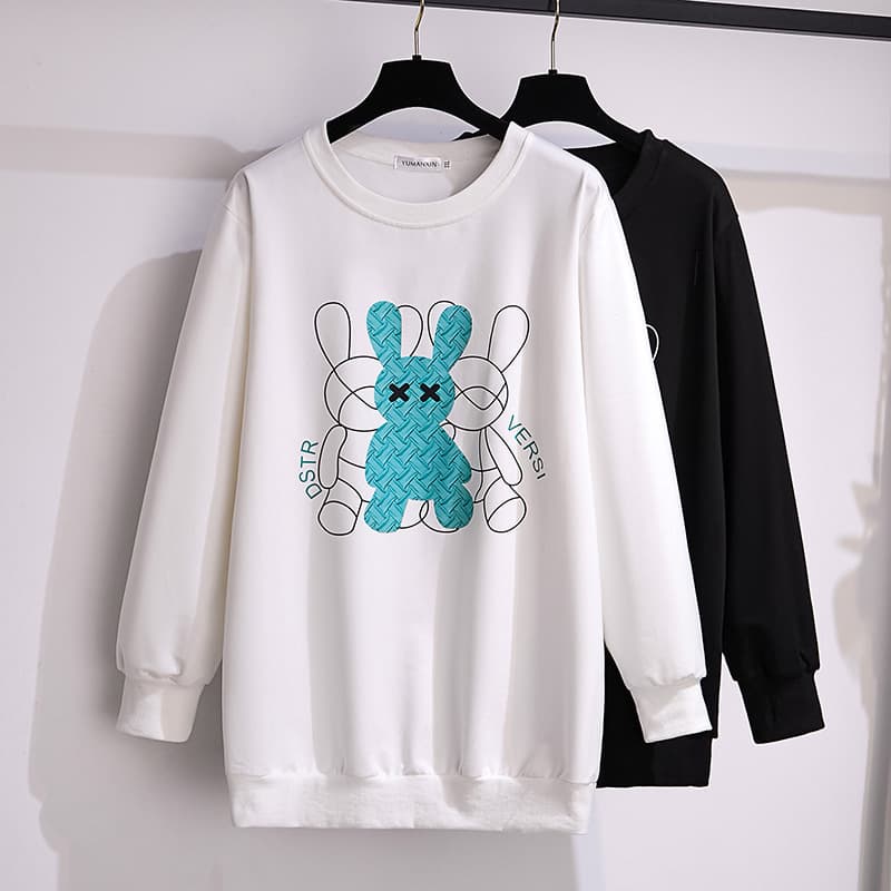 200/350 Jin Plus Size Oversized Autumn Sweatshirt Chest/150/160-6698