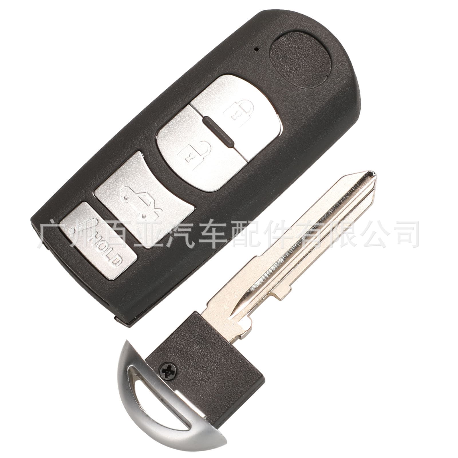 Replacement Smart Remote Car Key Case for Mazda 2-Button, 3-Button, 4-Button Red Hold Button
