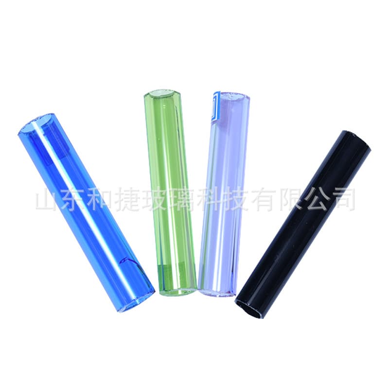 Colored borosilicate glass tubes in 14 colors and glass rods in 22 colors