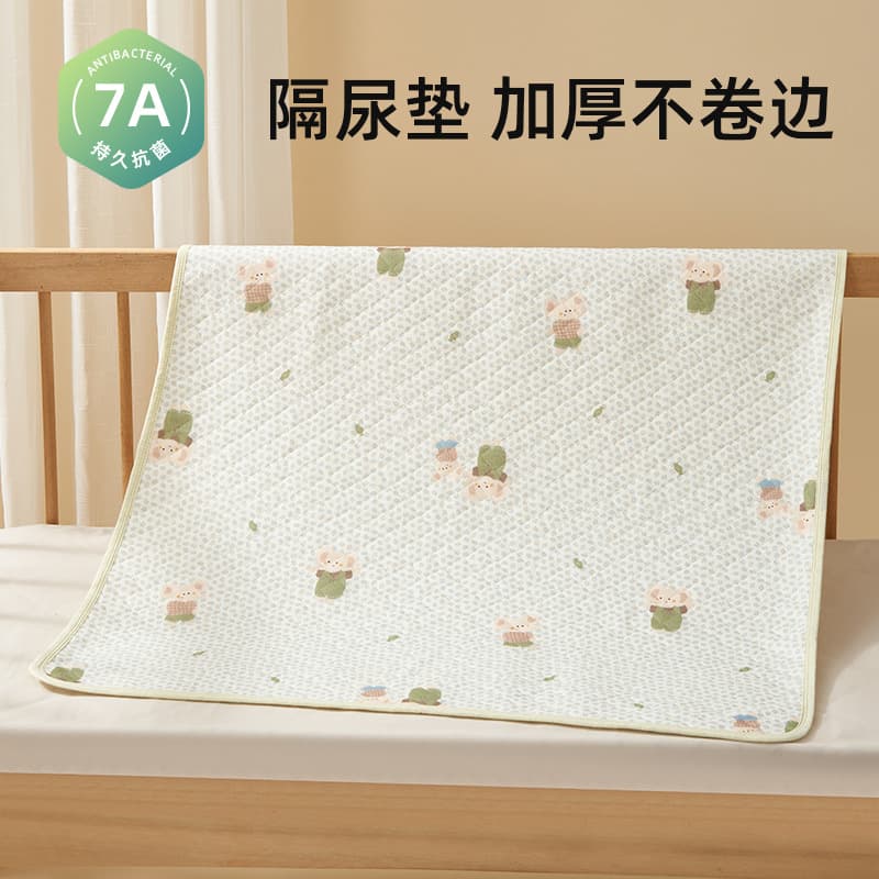 Soft and breathable waterproof and washable baby bed sheets, menstrual pads, and mattress protectors made of pure cotton.