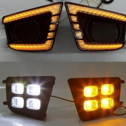 LED Daytime Running Light Turn Signal Front Fog Light for Toyota Tacoma 2012-2015 Modification