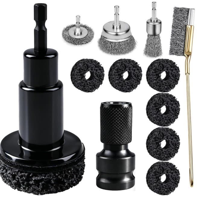Hub Axle Brake Disc Grinding Head Rust Removal Maintenance Tool, Anti-Seize Protection, Aluminum Alloy, Safe and Wear-Resistant
