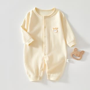 Baby Romper Newborn Clothes Pure Cotton Seamless Long Sleeve Sleepwear Spring Summer Autumn Newborn Baby Fall Bodysuit