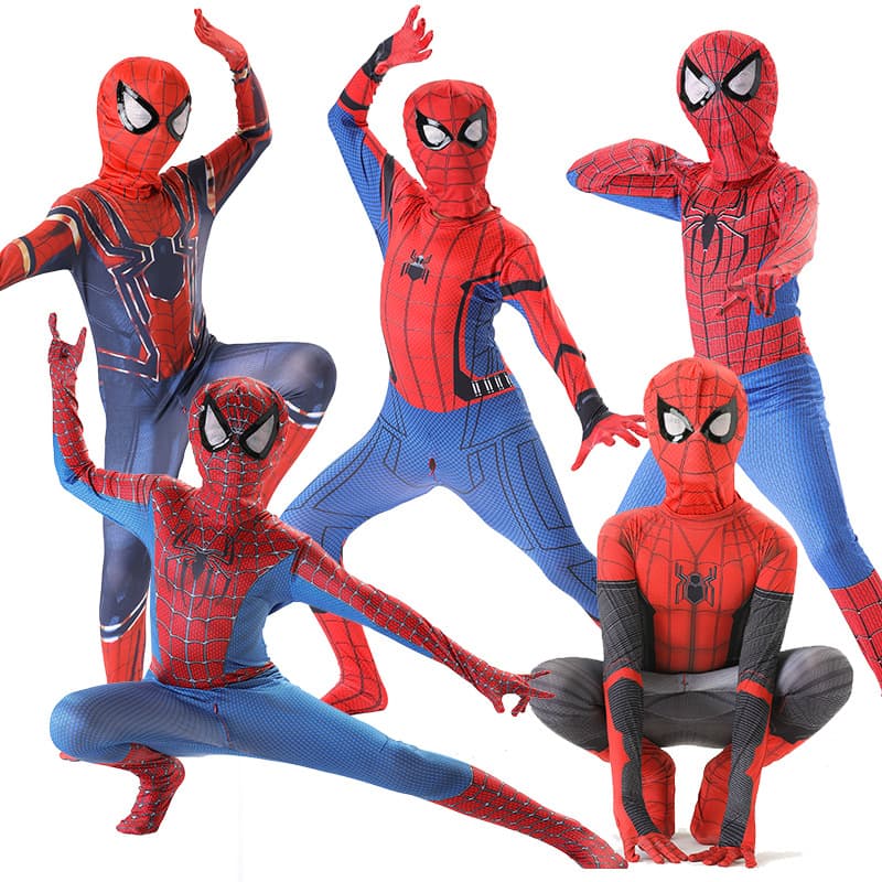 Halloween Spider-Man Bodysuit Miles Jumpsuit Set Costume Expedition Adult Gwen 2 Kids Outfit