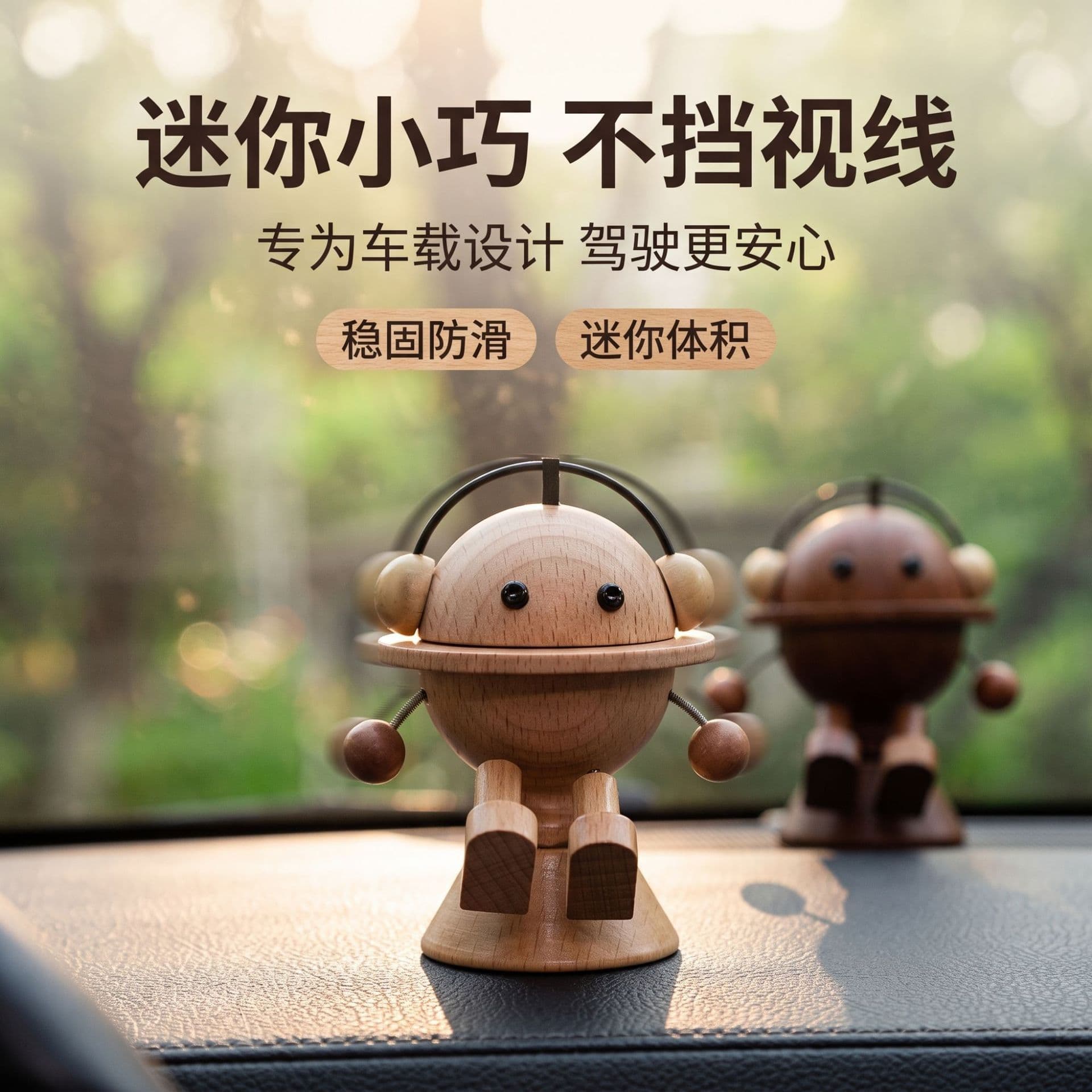 Leg-shaking wooden boy office ornaments, creative car-mounted planet aromatherapy ornaments, cute leg-shaking figure, gift accessories