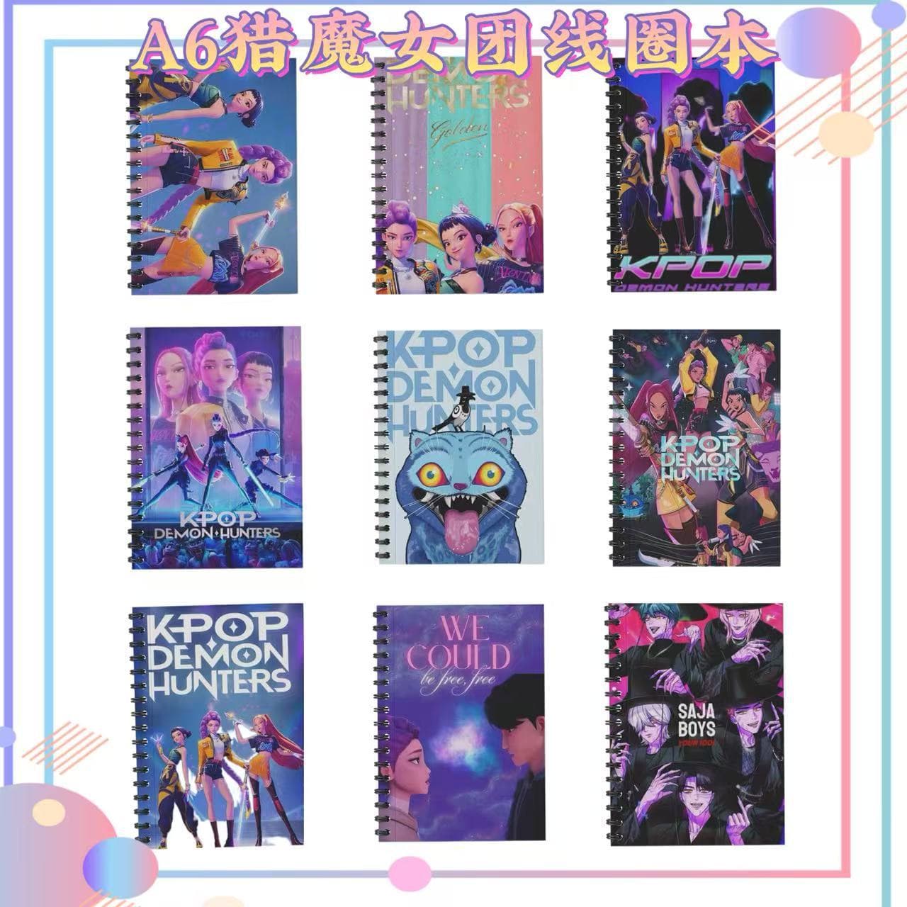 A large number of ready-made k-pop demon hunter demon hunter group peripheral student A6 coil notebooks