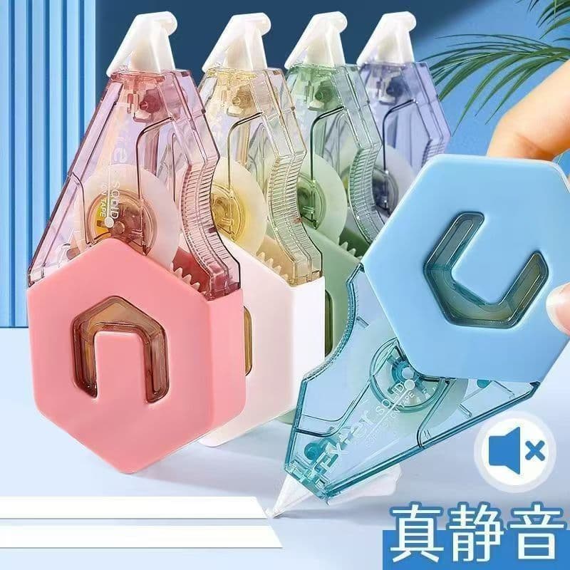 Original beige color, drop-resistant correction tape, large capacity, cost-effective flip-top, Instagram Japanese-style high aesthetics.