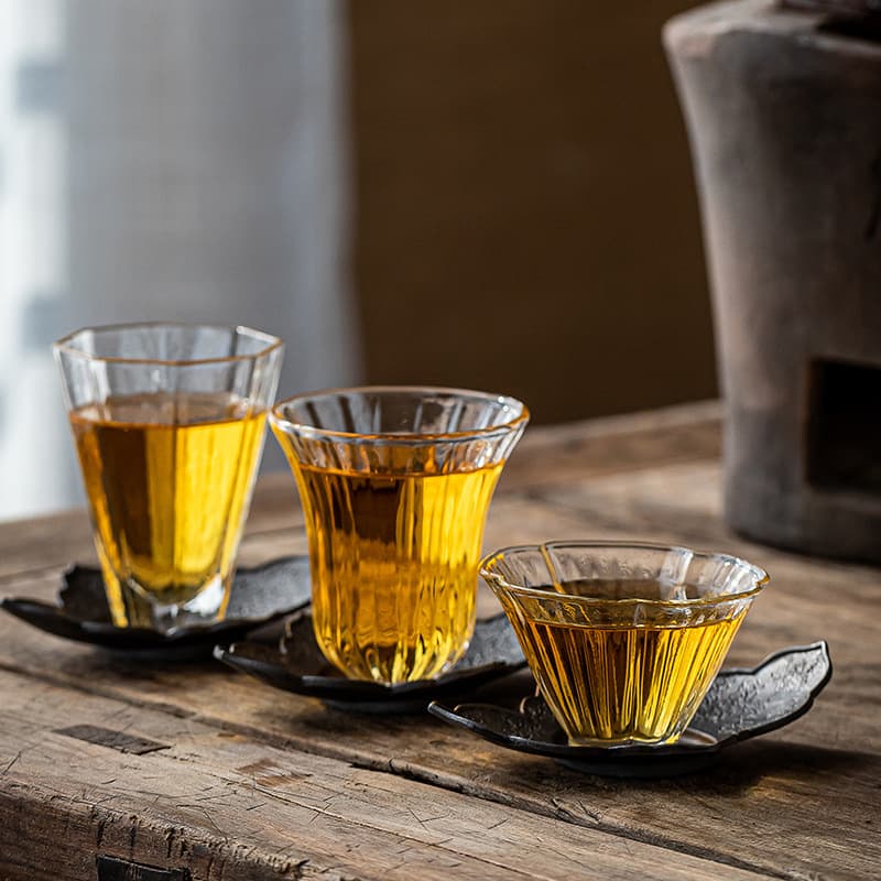 Japanese-style Handmade Heat-resistant Thick Glass Tea Tasting Cup, Creative Small Tea Cup or Wine Glass, Gongfu Tea Accessory