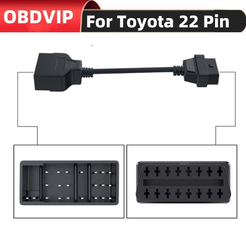 Suitable for Toyota 22-pin car connection cable TOYOTA 22 pin to 16pin OBD2 Cable