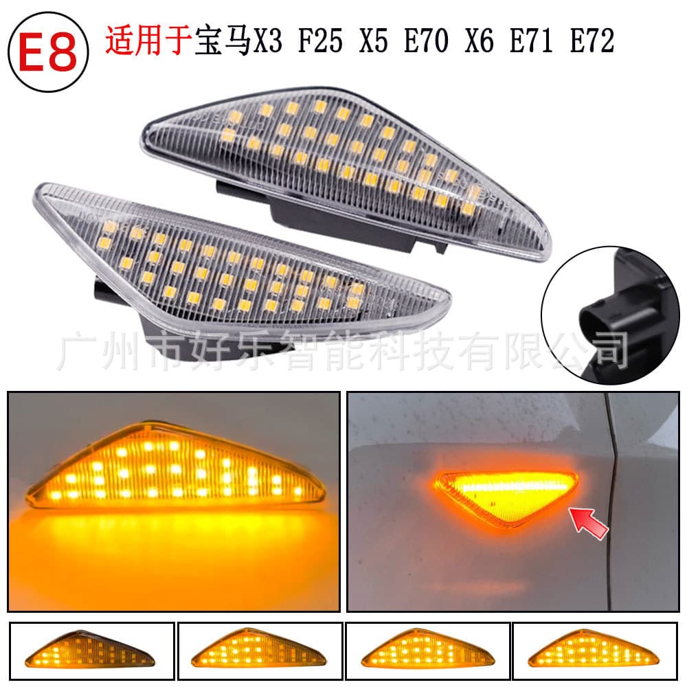 For BMW X3 F25 X5 E70 X6 E71 E72 Cross-border Supply In Stock Fender Door Edge Light