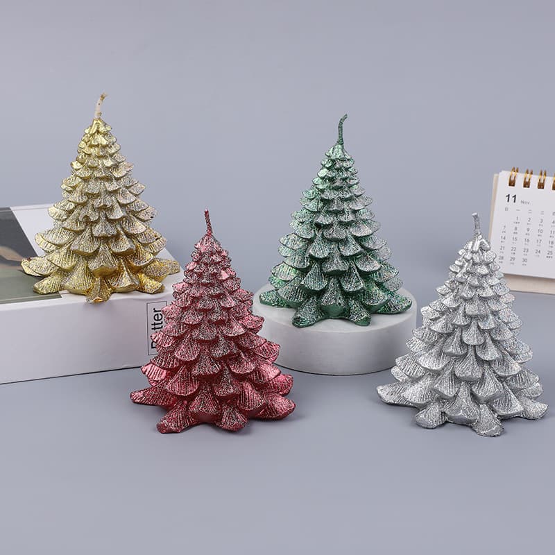 Christmas Tree Candle. Factory Wholesale Handmade Birthday Party Christmas Candle