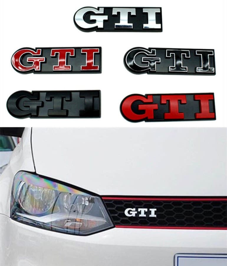 Custom Rabbit Badge Decal for POLO Golf 6 7 GTI Front Grille Emblem Tail Modification Sticker