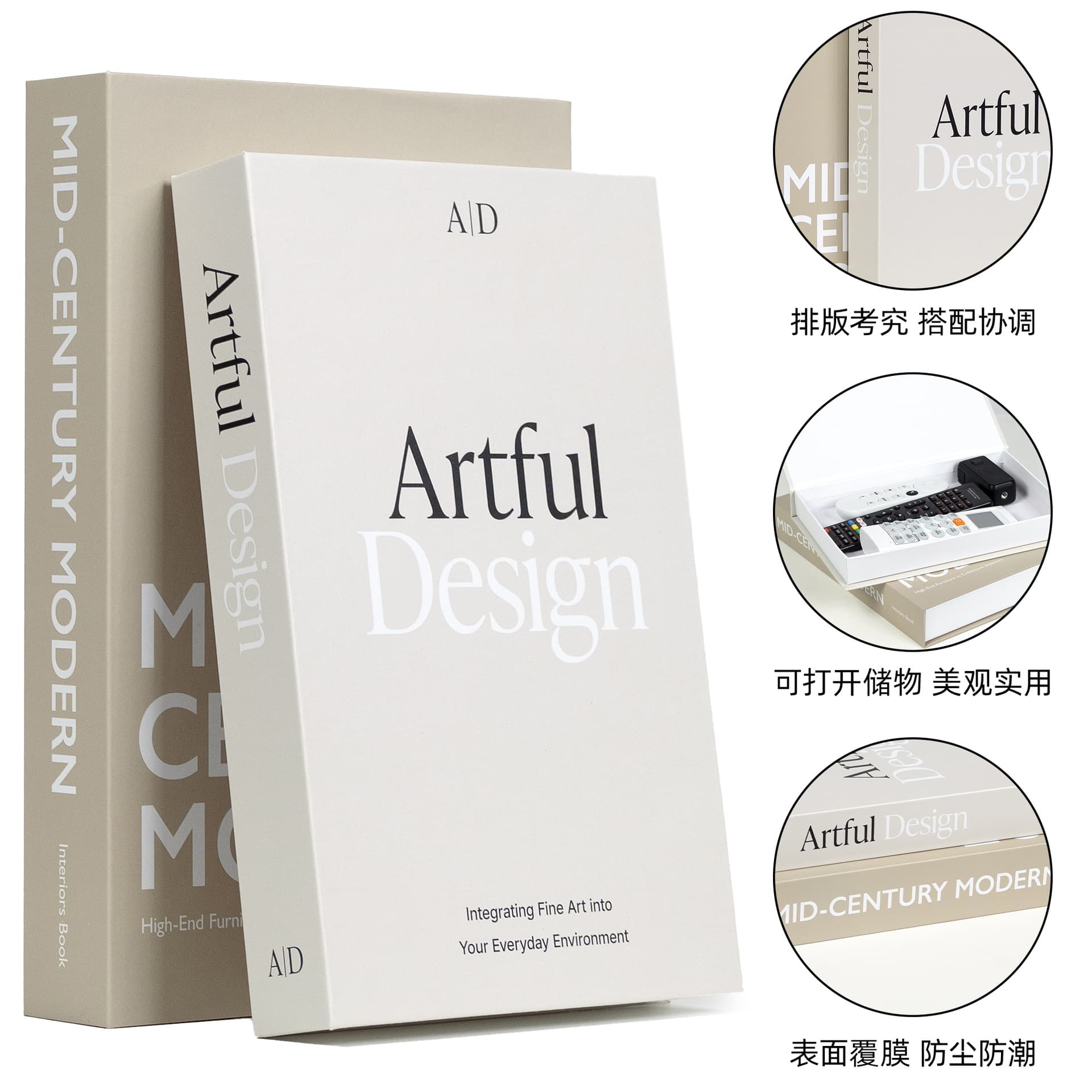 Modern Minimalist Storage Fake Book Decorative Book Creative English Openable Simulated Book Storage Box Photography Prop Book