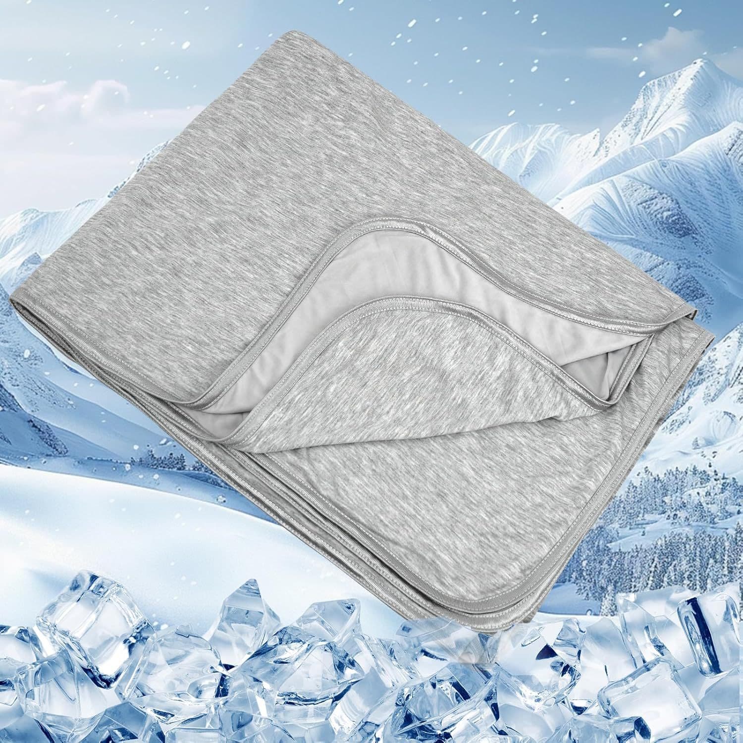 Amazon Cross-border Bamboo Fiber Blanket Summer Cool Quilt Cooling Blanket Washable Thin Quilt CoolingBlanket