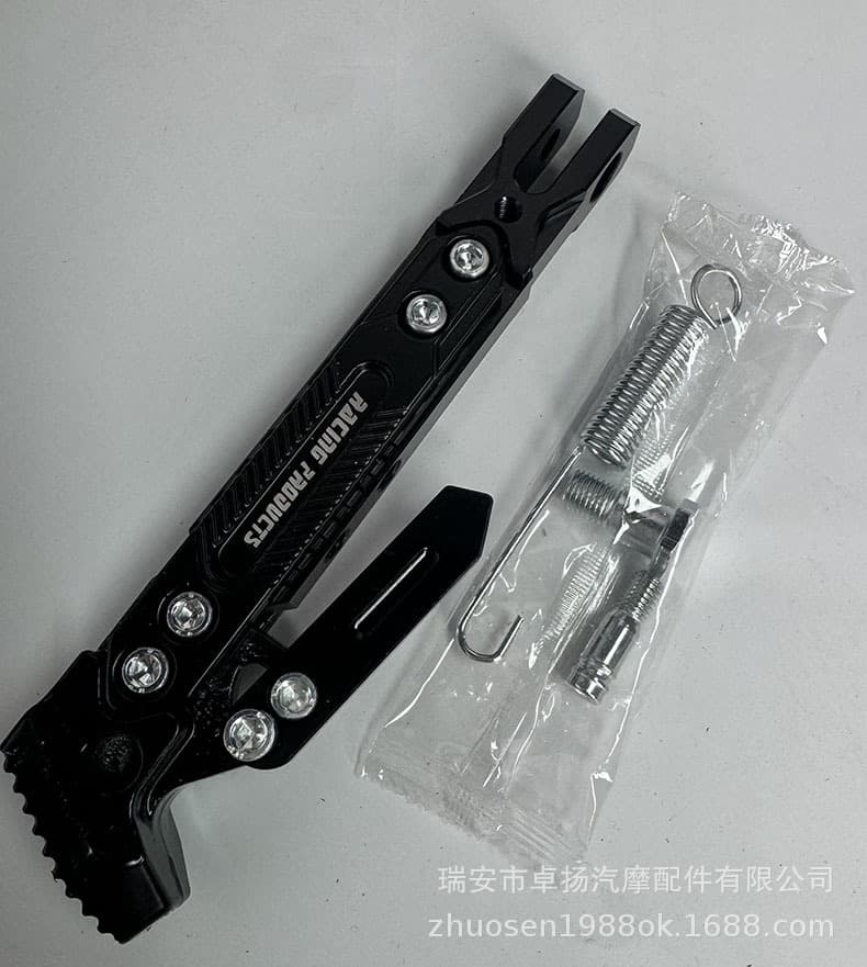 Motorcycle Side Stand Adjustable Single Kickstand CNC Niu Side Bracket Electric Motorcycle Side Stand Modification