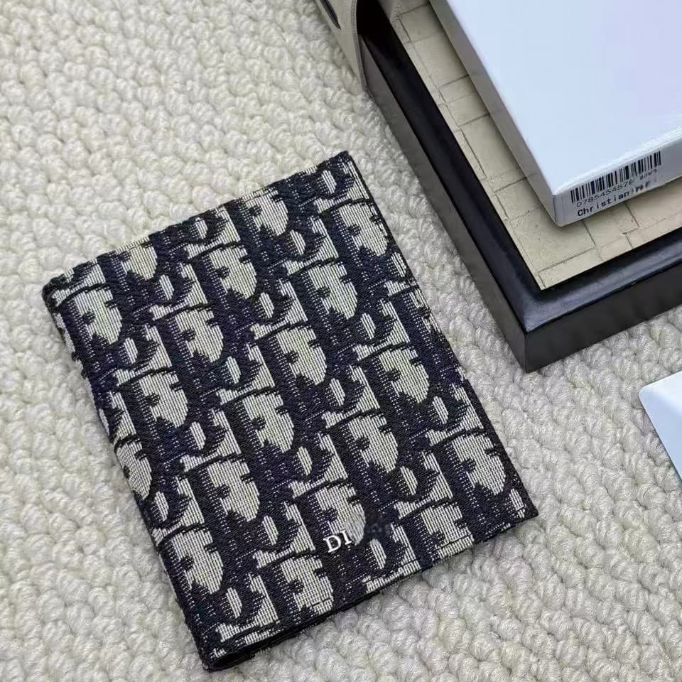 Front print interior cowhide with bifold passport holder, multifunctional portable stylish passport holder