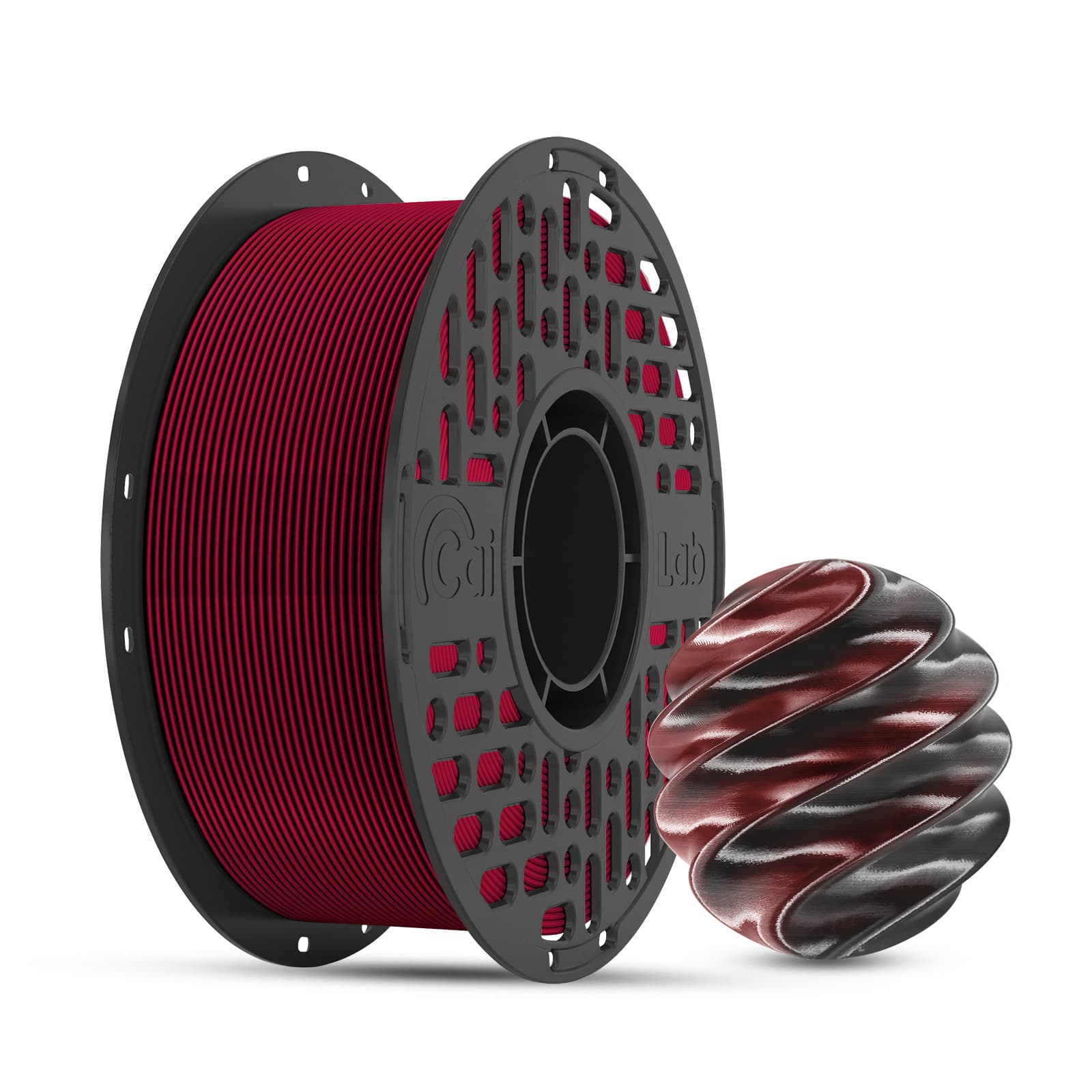 CAIDUOWU PLA Silk Dual-Color Gradient 3D Printing Filament 1.75mm 1kg Compatible with Bambu Lab / Creality Printers