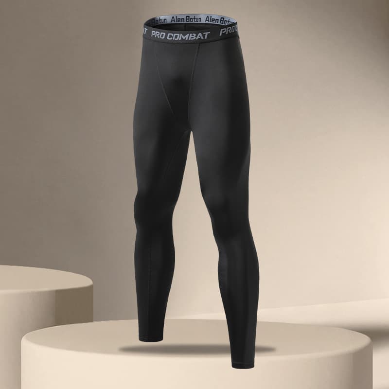 2024 quick-drying tights men's running sports suit warm inner wear long-sleeved high-elastic fitness basketball training clothes