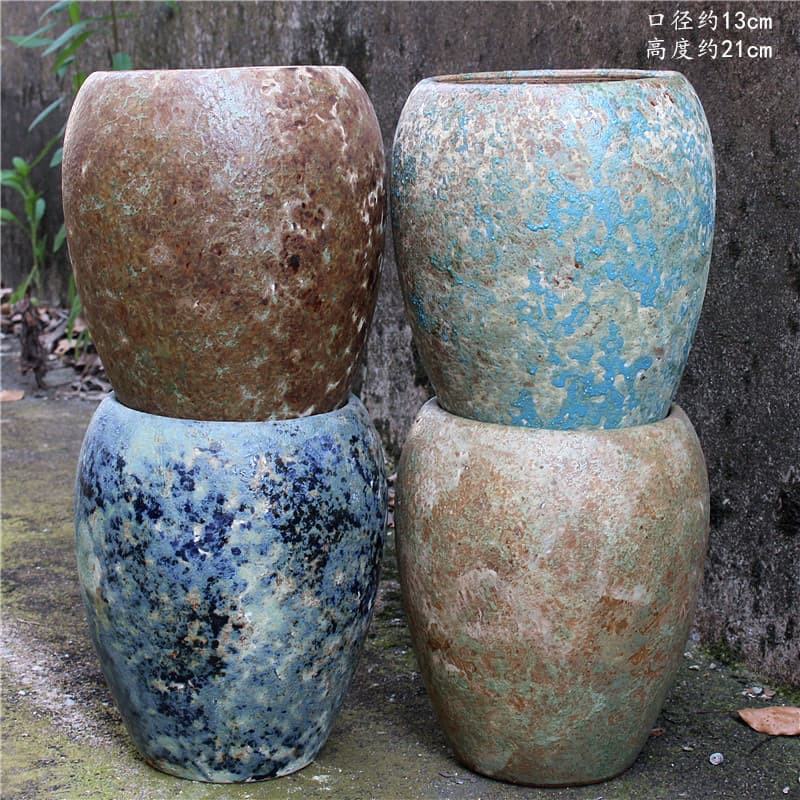 Yixing Purple Sand Flower Pot Creative Home Succulent Plant Large Flower Pot Green Planting Pottery Pot Home Landscape Bonsai Pot Wholesale