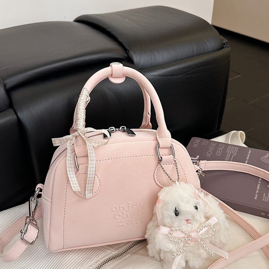 Cross-border Bag Niche Vintage Premium Quality Bowling Bag Women's 2025 New Shoulder Crossbody Handbag