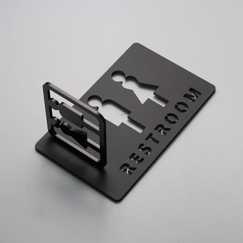 Wholesale Restroom Sign Men Women Toilet Bathroom Creative Indicator Sign Plate Side Mount