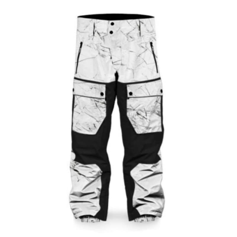 Customized export men's ski suit pants, waterproof white ski pants