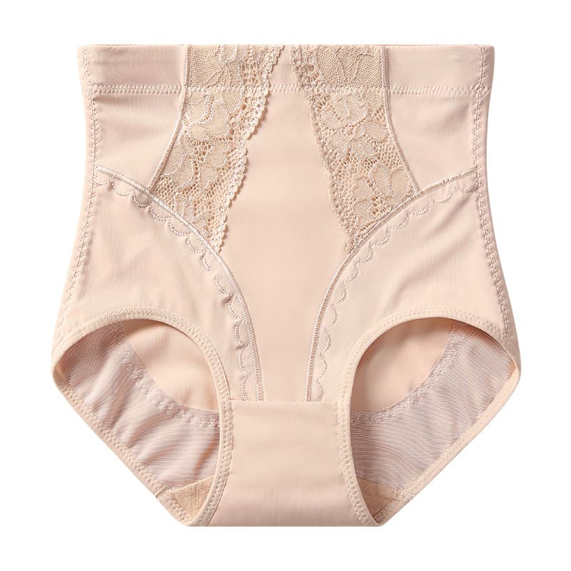 New Ice Silk Thin Waist Women's Underpants Postpartum Belly Reduction And Lifting Pants Summer Thin Waist Shaping Underwear