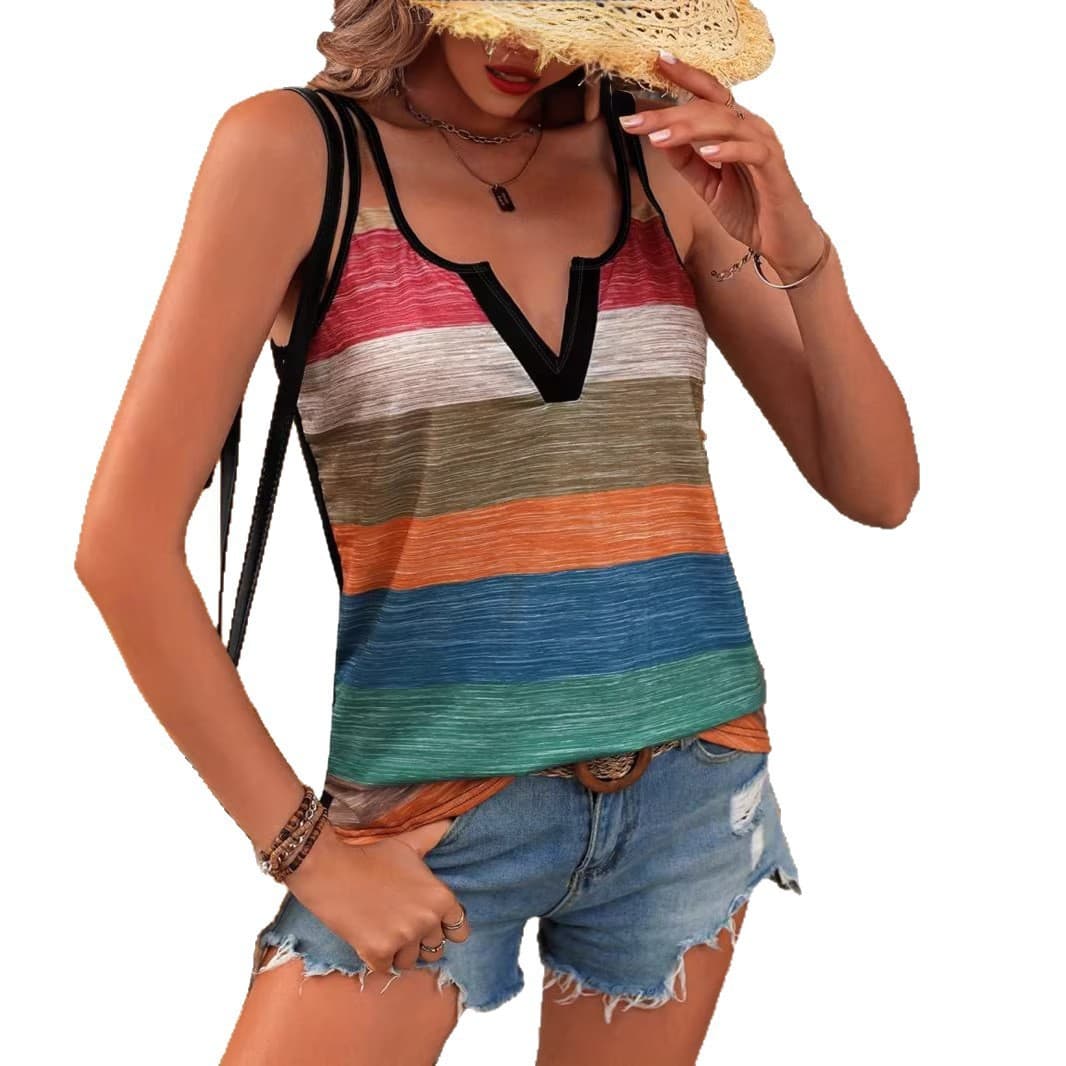 European and American Cross-Border Personalized Camisole Direct Supply for Temu/Shri/Tk Amazon AliExpress XZFBJ0422