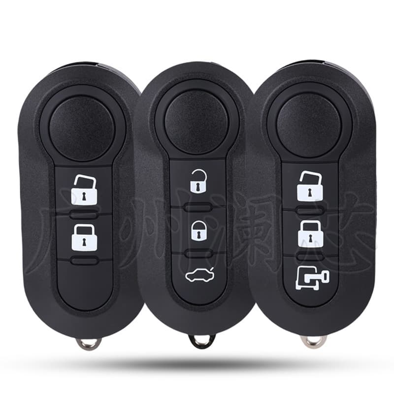 Replacement Folding Remote Car Key Shell for 2/3 Button Fiat 500, Note Button Pattern