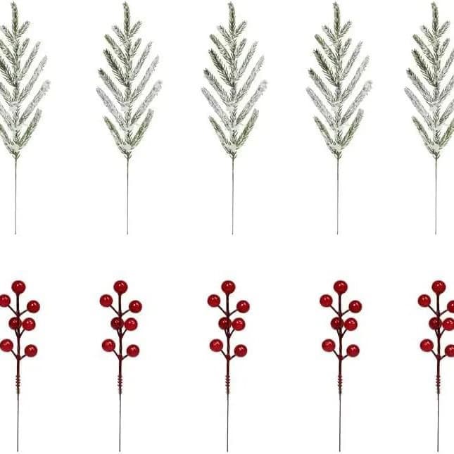 Cross-border Foreign Trade Christmas Artificial Snowflake Series Holiday Indoor Decorations Handmade DIY Flower Arrangement Accessories