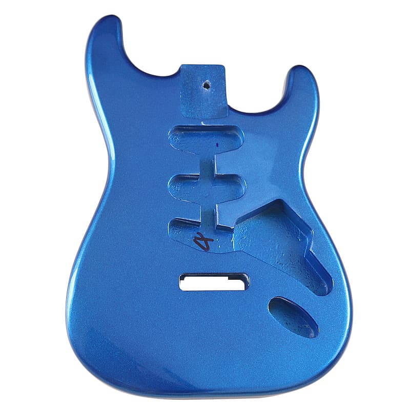 Electric Guitar 3 Single-Coil Poplar Gloss Metallic Blue Body Professional Guitar Instrument Modification DIY Parts