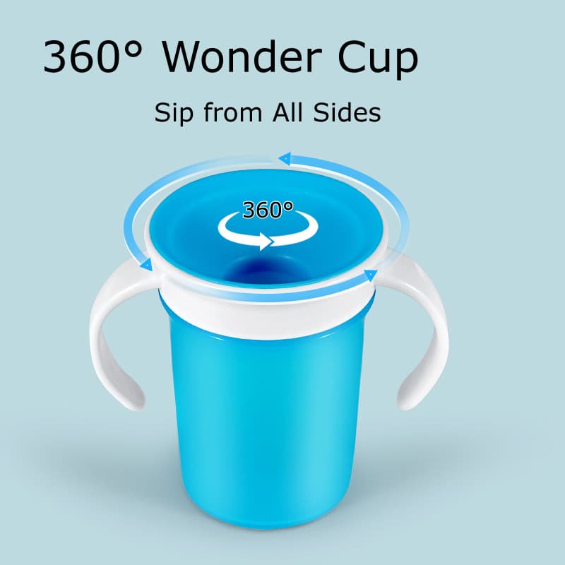 360 Degree Magic Cup Baby Children's Drinking Cup Learning Drinking Cup Baby Leak-proof Cup Training Water Cup Cross-border Export