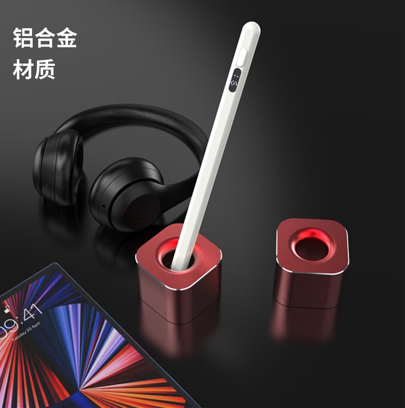 E1 Series Cross-Border Trade Aluminum Alloy High-End Stylish Pen Holder Creative Office Square Pen Stand