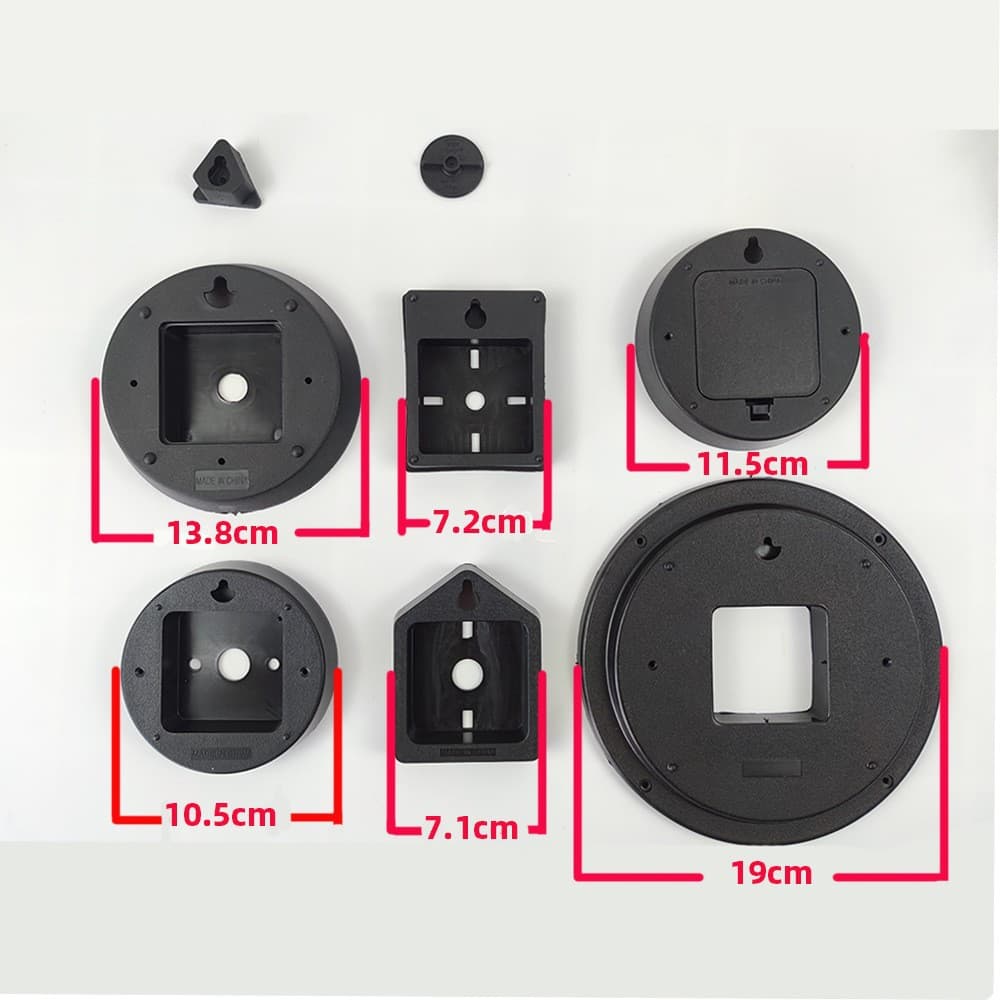 Ready stock wall clock plastic back cover, battery cover, movement protection back shell, watch accessories, various plastic back hooks