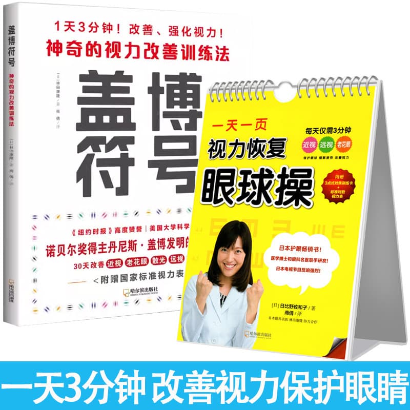 Gable's magical vision improvement training method, one page a day, vision recovery eye exercises, free eye chart
