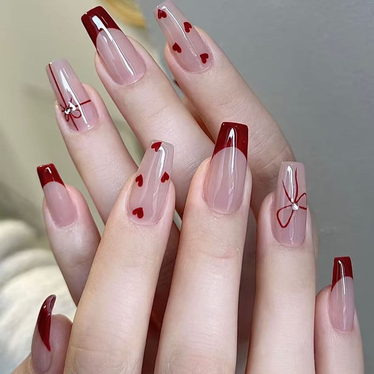 Trendy Viral Exquisite High-End Bridal Wedding Nail Stickers Pure Desire Butterfly Fairy Glitter Press-On Nails Finished