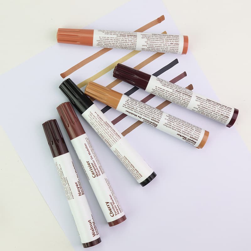 Furniture Repair Crayon, Floor Paint Touch-Up, Scratch and Nail Hole Paint Repair, Paint Touch-Up Pen for Holes and Dents, Wood Door Color Repair Pen