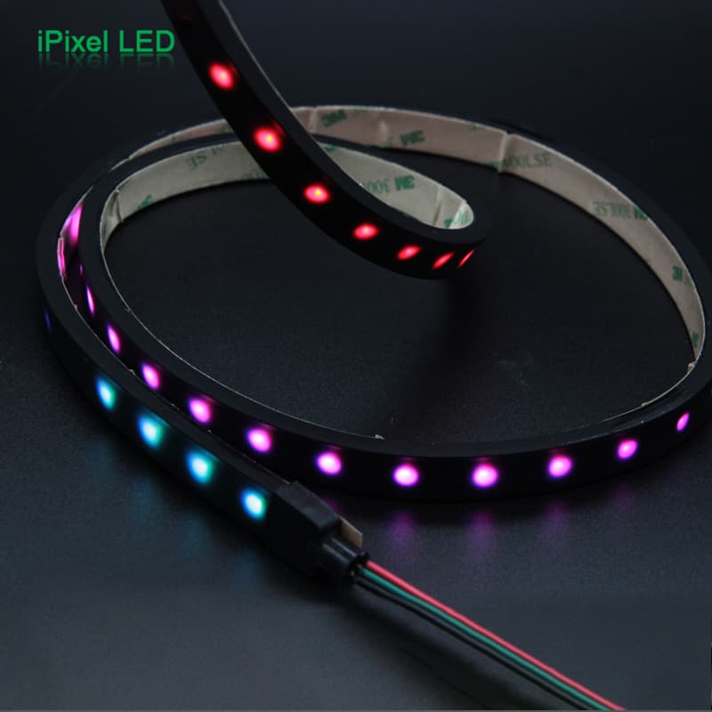 DC5V low-voltage waterproof iridescent mini LED neon light strip with built-in IC, source directly from the manufacturer, customization supported.