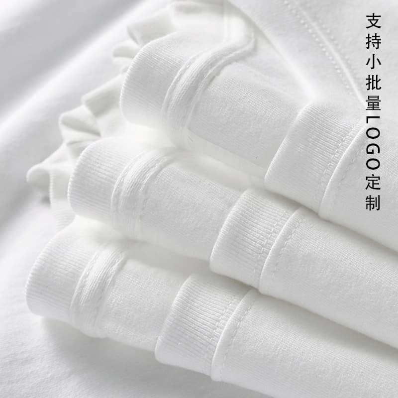 2026 Summer 220g Pullover Round Neck Pure Cotton Short-Sleeved T-Shirt for Men and Women, Loose Casual Thick Versatile Top