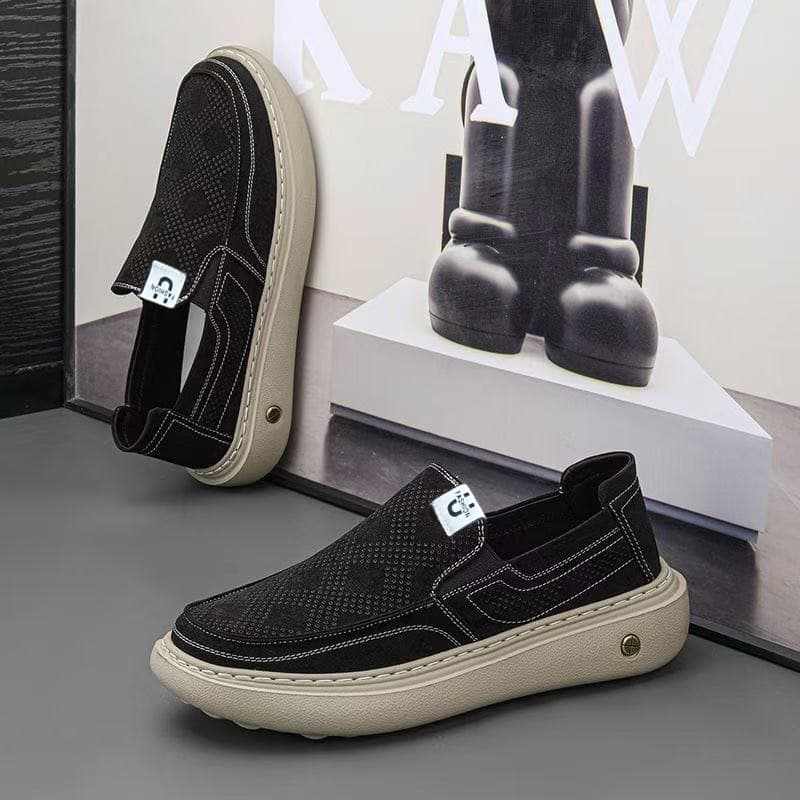 Men's Summer Breathable Casual Shoes, Thin Mesh Fabric Shoes, Versatile Soft Sole Sports Shoes, Men's Slip-On Loafers