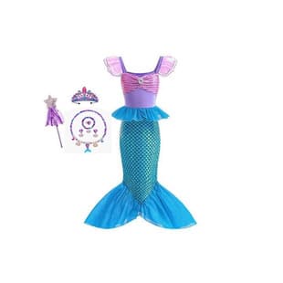 2026 Children's Day Mermaid Vest Dress for Girls, Elegant Sleeveless Princess Dress, Long Baby Dress