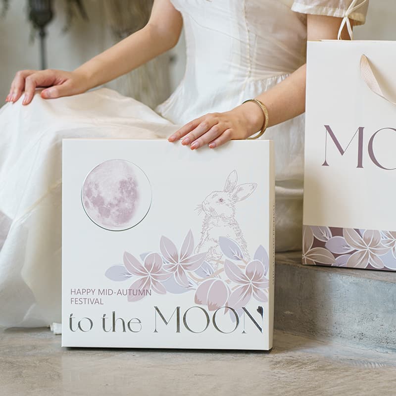 2025 Mid-Autumn Mooncake Packaging Box, Premium Snow Skin Lava Custard Egg Yolk Pastry Gift Box, Empty Box, 8-Piece Gift Box