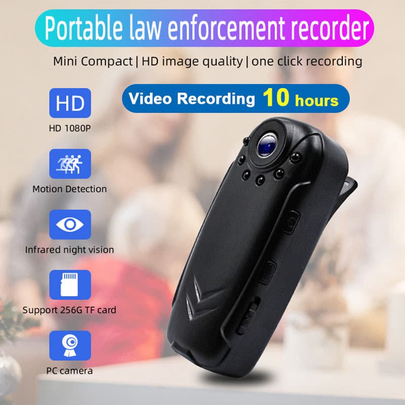 Cross-border Source Factory Sports Camera Infrared Night Vision Portable Conference Body Camera Recorder Audio Recorder