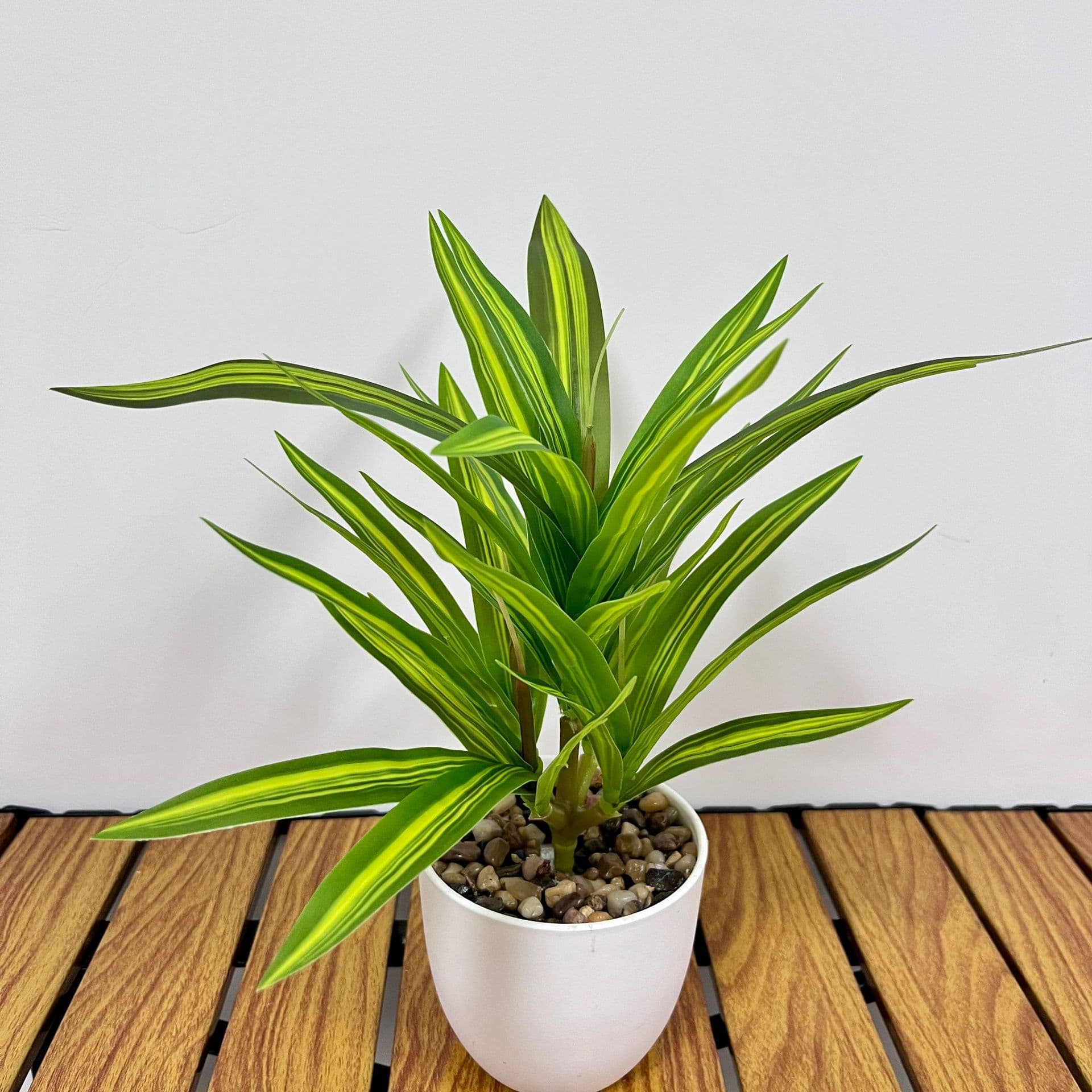 Damei Artificial Multi-Head Lily Bamboo Green Plant Wholesale Artificial Indoor Potted Landscape Decoration