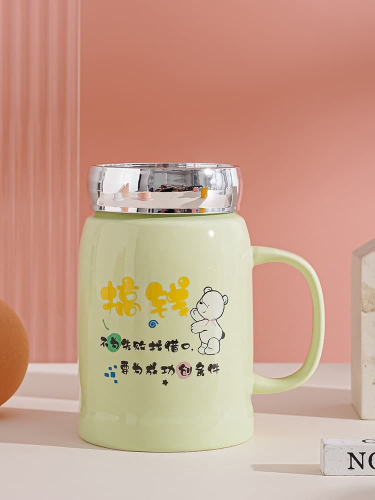 Inspirational mug milk coffee cup couple pair cup simple ceramic water cup creative cup with lid free shipping wholesale