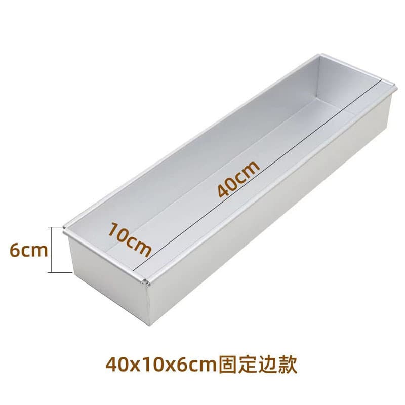 Aluminum Alloy Tiramisu Mold Cake Rectangular Cheesecake Pan Mousse Square Fixed Mold