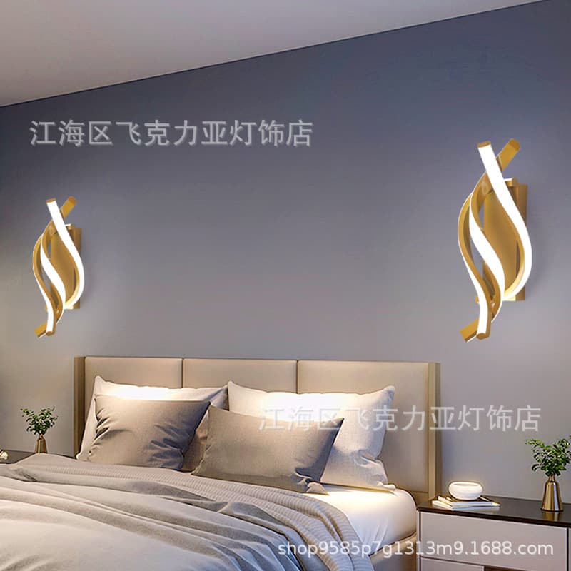 Minimalist Wall Light Indoor Wall Light Electroplated Wall Light Background Wall Light Nordic Wall Light Personalized Aluminum Wall Light